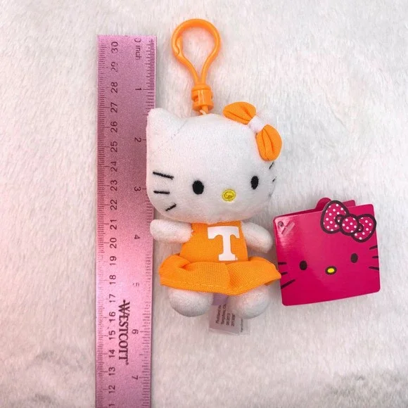 Sanrio Hello Kitty Plush Keychain Backpack Clip University TN Vols Collegiate - Picture 7 of 9